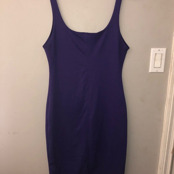 Zara Basic Purple Midi Dress - Picture 2 of 4